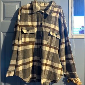 Plaid shacket